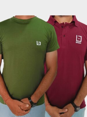 Polo and Round Tshirts Combo - Badda Dashain Offer