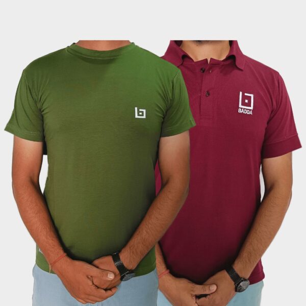 Polo and Round Tshirts Combo - Badda Dashain Offer